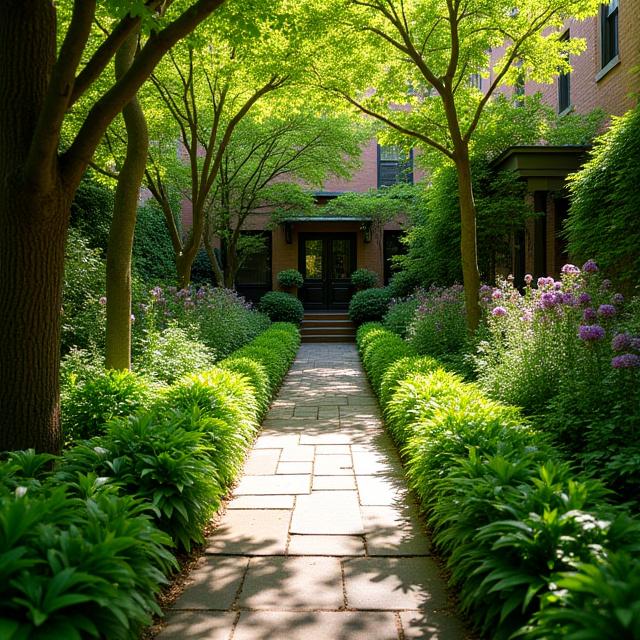 Lush boutique garden in Brooklyn