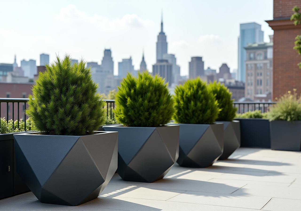 Terrace container garden